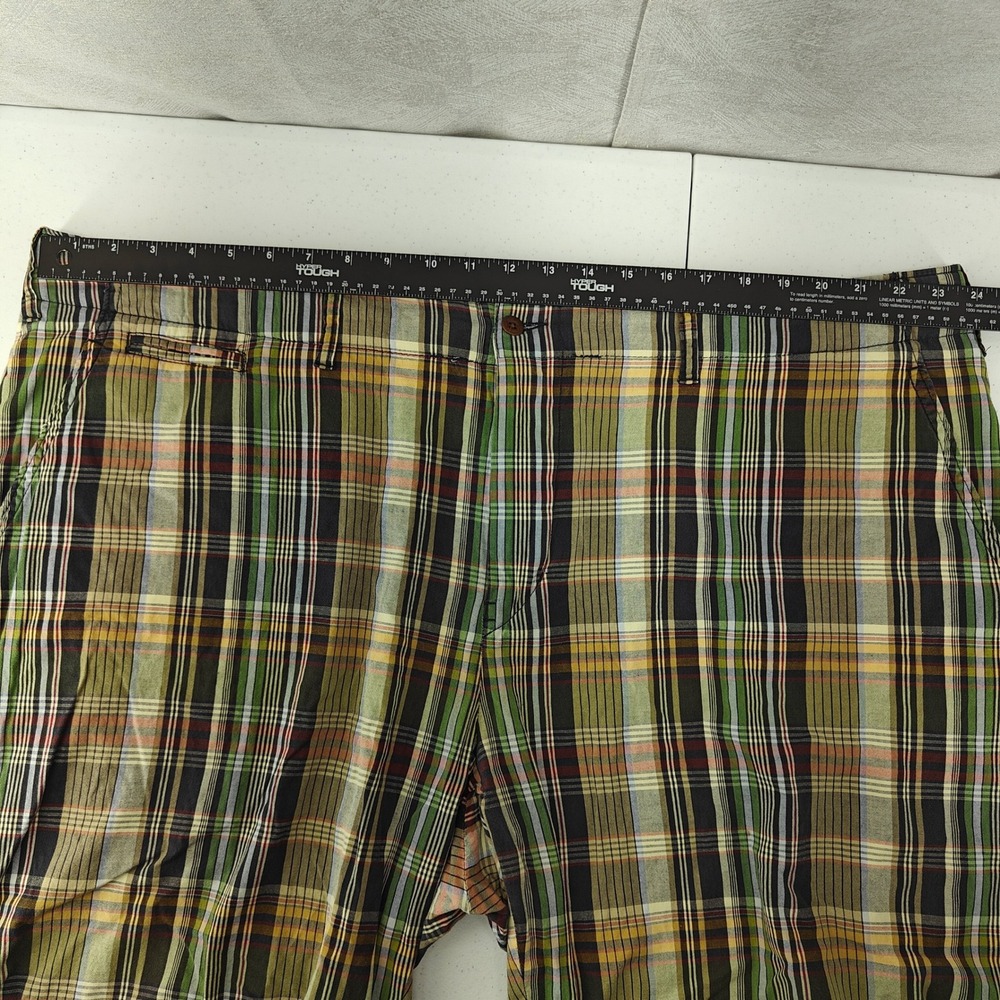 Vintage Polo Ralph Lauren Shorts Mens 46B 46 Big Indian Madras Plaid Preppy - Picture 8 of 11